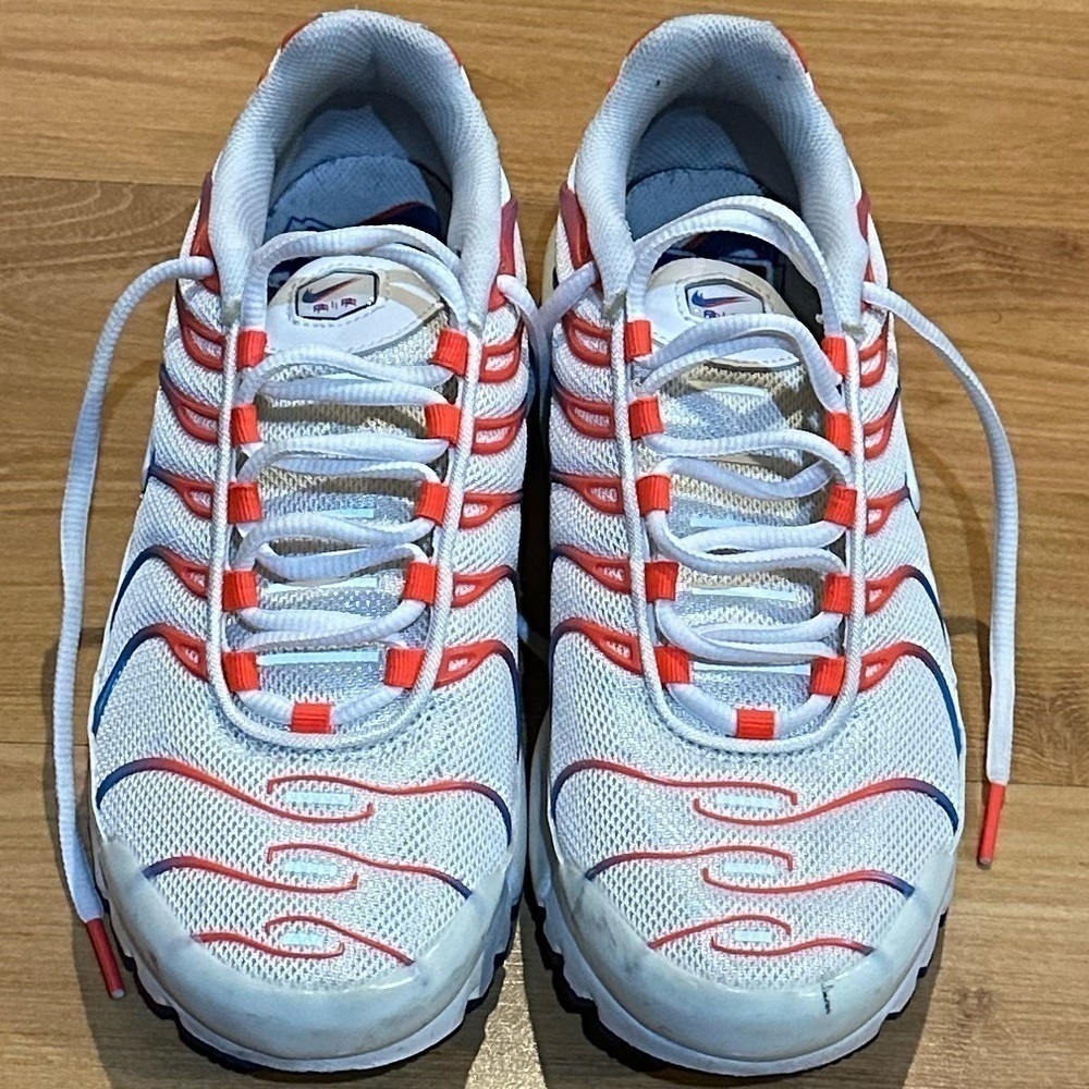 Nike Air Max Tuned Air White Blue Orange 7Y